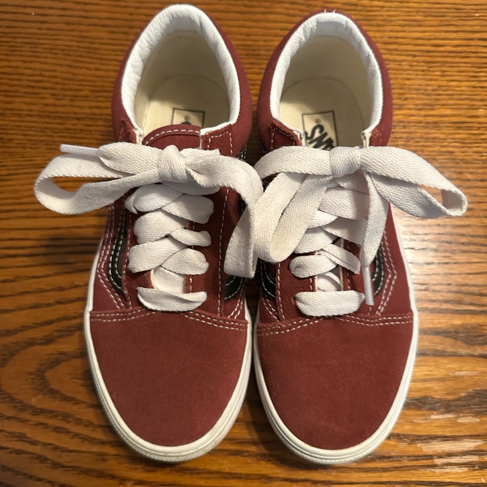 Vans Kids Shoes in Red and White